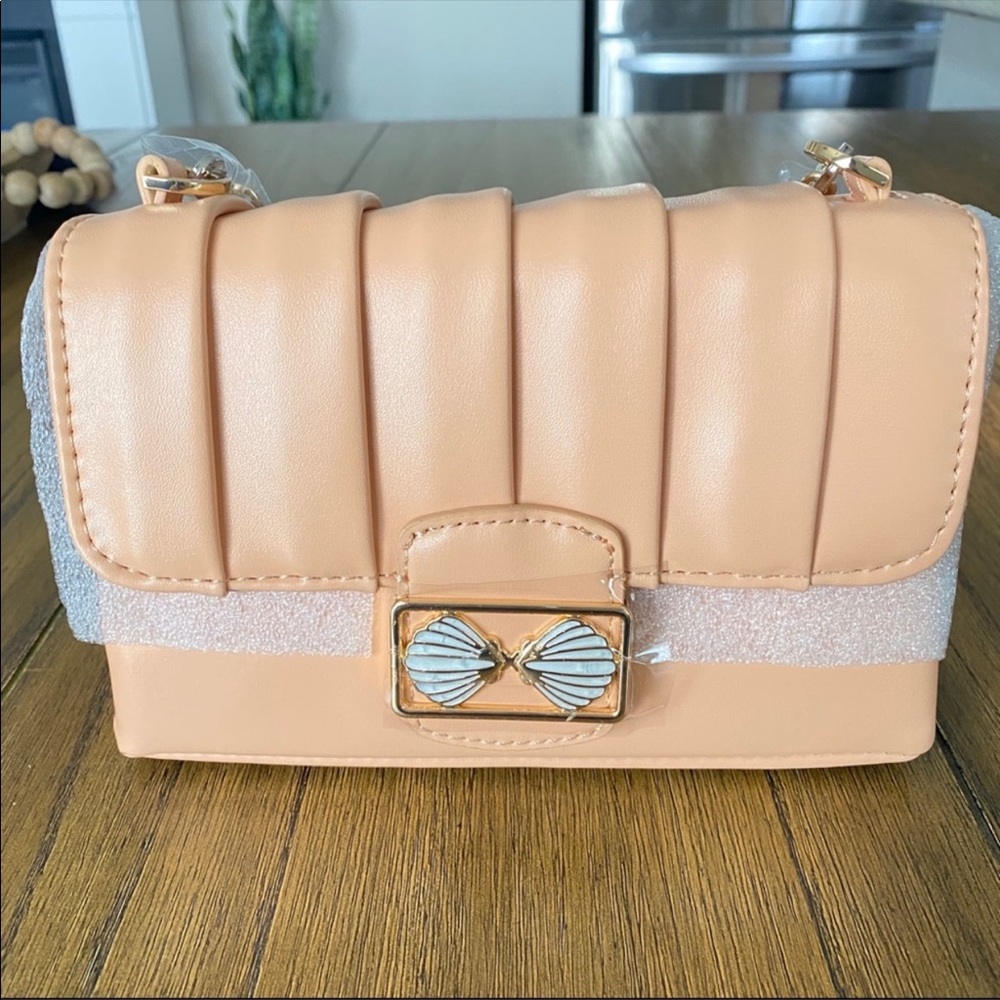 Topshop Shelley Trophy peach crossbody purse bag